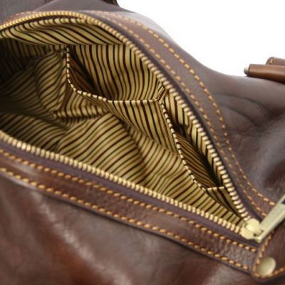 Tuscany Leather Lucrezia Leather Maxi Duffle Bag Dark Brown #3
