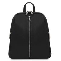 Tuscany Leather Soft Leather Backpack For Women Black