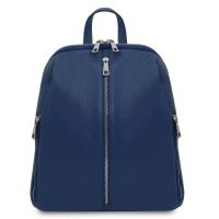 Tuscany Leather Soft Leather Backpack For Women Dark Blue