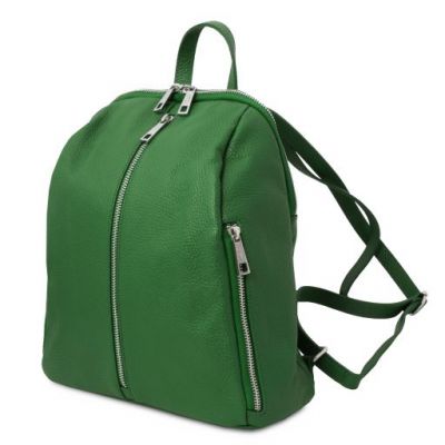 Tuscany Leather Soft Leather Backpack For Women Green #2