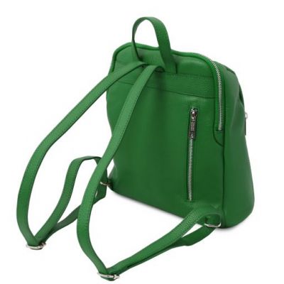 Tuscany Leather Soft Leather Backpack For Women Green #3