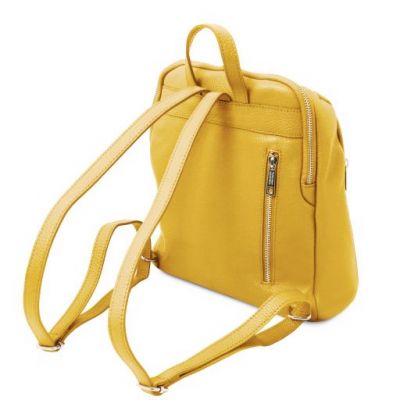 Tuscany Leather Soft Leather Backpack For Women Yellow #3