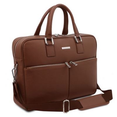 Tuscany Leather Treviso Leather Laptop Briefcase Brown #2