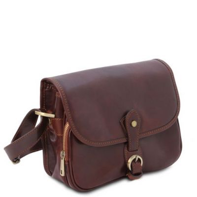 Tuscany Leather Alessia Leather Shoulder Bag Brown #2