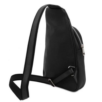 Tuscany Leather Albert Soft Leather Crossover Bag Black #2