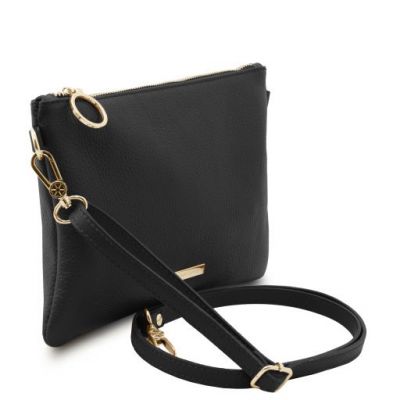 Tuscany Leather Soft Leather Clutch Bag Black #2