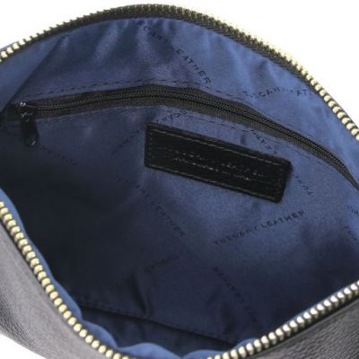 Tuscany Leather Soft Leather Clutch Bag Black #3