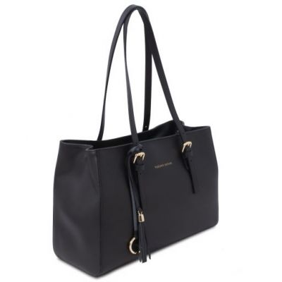 Tuscany Leather TL Bag Leather Shoulder Bag Black #2