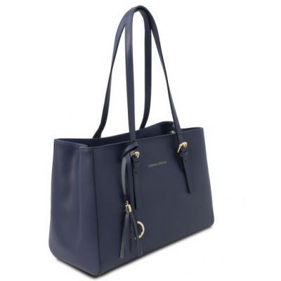 Tuscany Leather TL Bag Leather Shoulder Bag Dark Blue #2