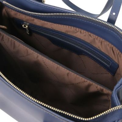 Tuscany Leather TL Bag Leather Shoulder Bag Dark Blue #3