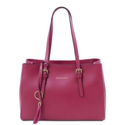 Tuscany Leather TL Bag Leather Shoulder Bag Pink #1