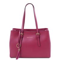 Tuscany Leather TL Bag Leather Shoulder Bag Pink