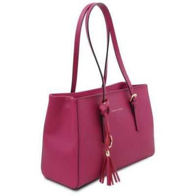 Tuscany Leather TL Bag Leather Shoulder Bag Pink #2