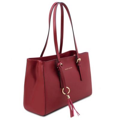 Tuscany Leather TL Bag Leather Shoulder Bag Red #2