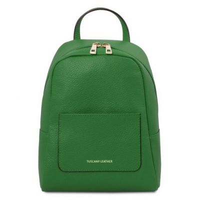 Tuscany Leather TL Bag Small Soft Leather Backpack For Women Green