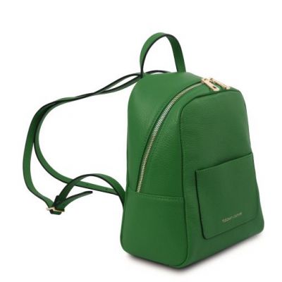 Tuscany Leather TL Bag Small Soft Leather Backpack For Women Green #2