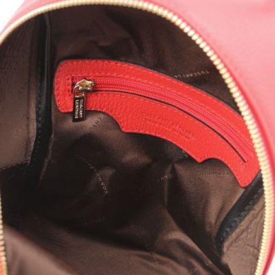 Tuscany Leather TL Bag Small Soft Leather Backpack For Women Lipstick Red #4