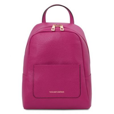 Tuscany Leather TL Bag Small Soft Leather Backpack For Women Pink