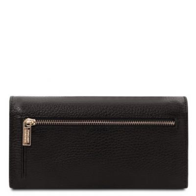 Tuscany Leather Nefti Exclusive Soft Leather Wallet For Women Black #3