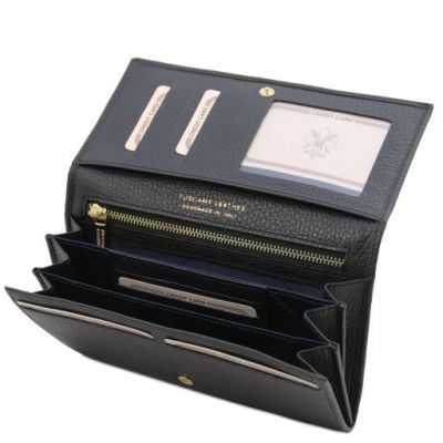 Tuscany Leather Nefti Exclusive Soft Leather Wallet For Women Black #5