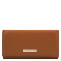 Tuscany Leather Nefti Exclusive Soft Leather Wallet For Women Cognac