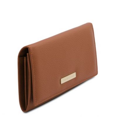 Tuscany Leather Nefti Exclusive Soft Leather Wallet For Women Cognac #2