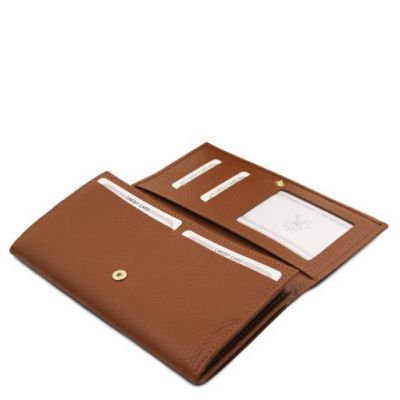 Tuscany Leather Nefti Exclusive Soft Leather Wallet For Women Cognac #4