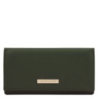 Tuscany Leather Nefti Exclusive Soft Leather Wallet For Women Forest Green