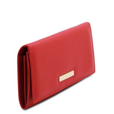 Tuscany Leather Nefti Exclusive Soft Leather Wallet For Women Lipstick Red #2
