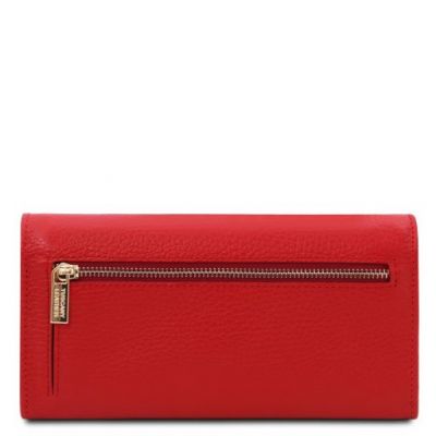 Tuscany Leather Nefti Exclusive Soft Leather Wallet For Women Lipstick Red #3
