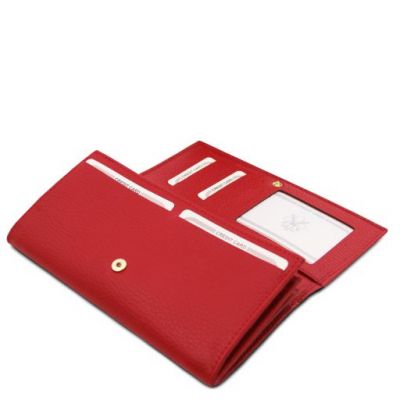 Tuscany Leather Nefti Exclusive Soft Leather Wallet For Women Lipstick Red #4