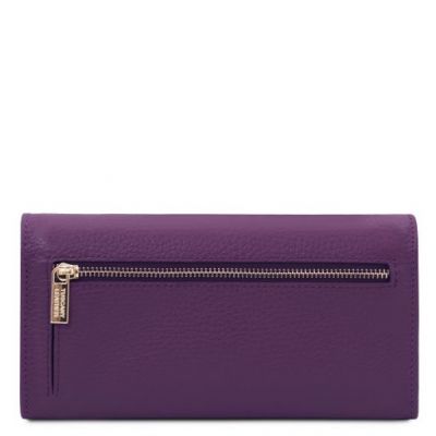 Tuscany Leather Nefti Exclusive Soft Leather Wallet For Women Purple #3