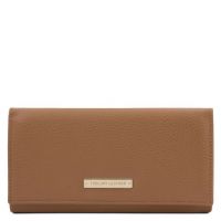 Tuscany Leather Nefti Exclusive Soft Leather Wallet For Women Taupe