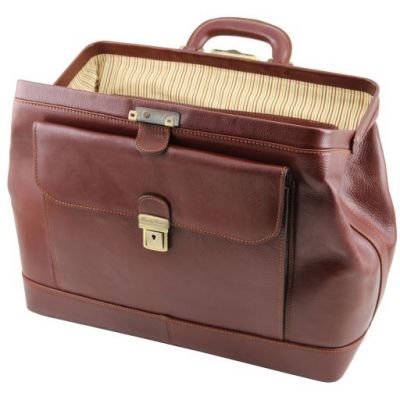 Tuscany Leather Leonardo Exclusive Doctor Bag Dark Brown #3