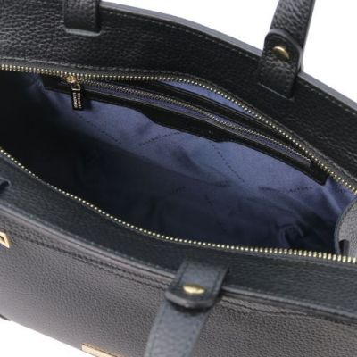 Tuscany Leather Handbag Black #5