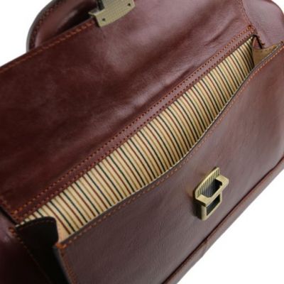 Tuscany Leather Bernini Exclusive Leather Doctor Bag Black #6