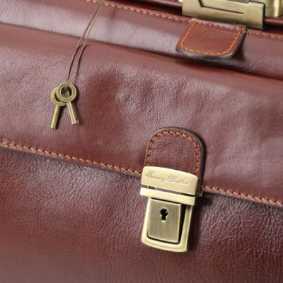 Tuscany Leather Bernini Exclusive Leather Doctor Bag Brown #8