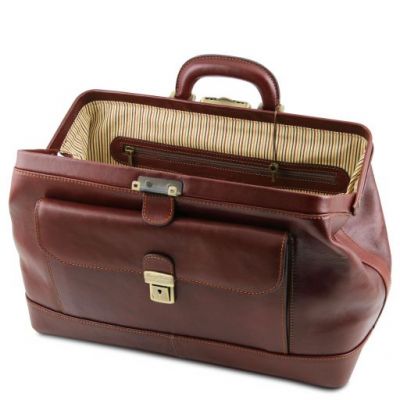 Tuscany Leather Bernini Exclusive Leather Doctor Bag Honey #5