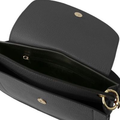 Tuscany Leather Tiche Leather Shoulder Bag Black #5