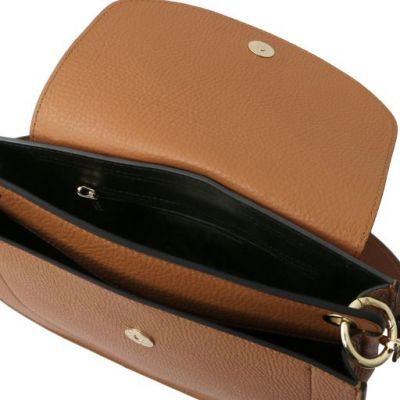 Tuscany Leather Tiche Leather Shoulder Bag Cognac #5