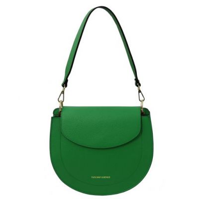 Tuscany Leather Tiche Leather Shoulder Bag Green