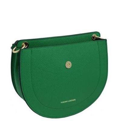Tuscany Leather Tiche Leather Shoulder Bag Green #3
