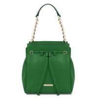 Tuscany Leather TL Bag Soft Leather Bucket Bag Green