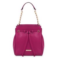 Tuscany Leather TL Bag Soft Leather Bucket Bag Pink