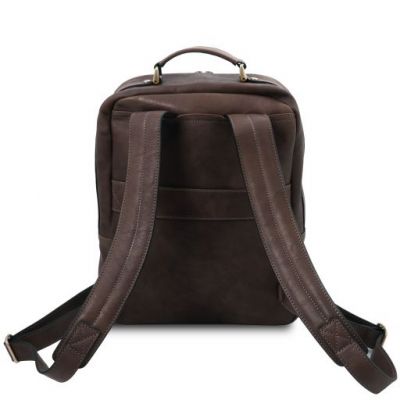 Tuscany Leather Nagoya Laptop Backpack Dark Brown #3