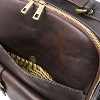 Tuscany Leather Nagoya Laptop Backpack Dark Brown #5