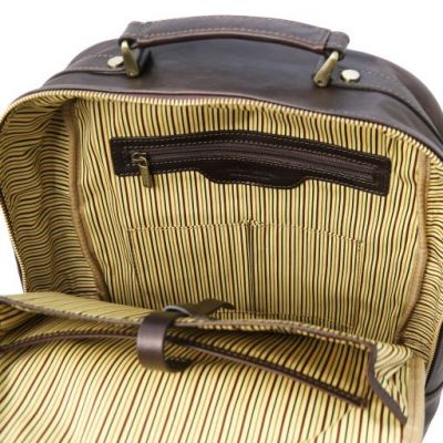 Tuscany Leather Nagoya Laptop Backpack Dark Brown #6