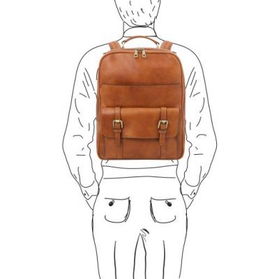 Tuscany Leather Nagoya Laptop Backpack Natural #8