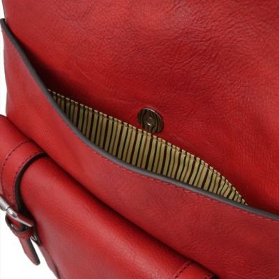 Tuscany Leather Nagoya Laptop Backpack Red #5
