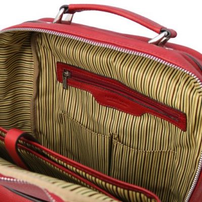Tuscany Leather Nagoya Laptop Backpack Red #6